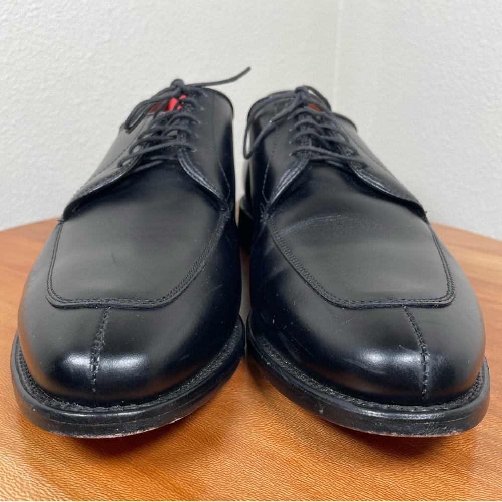 ALLEN EDMONDS Delray Split Toe Lace Up Oxfords Dress Shoes 12D Black Leather USA - Picture 5 of 16